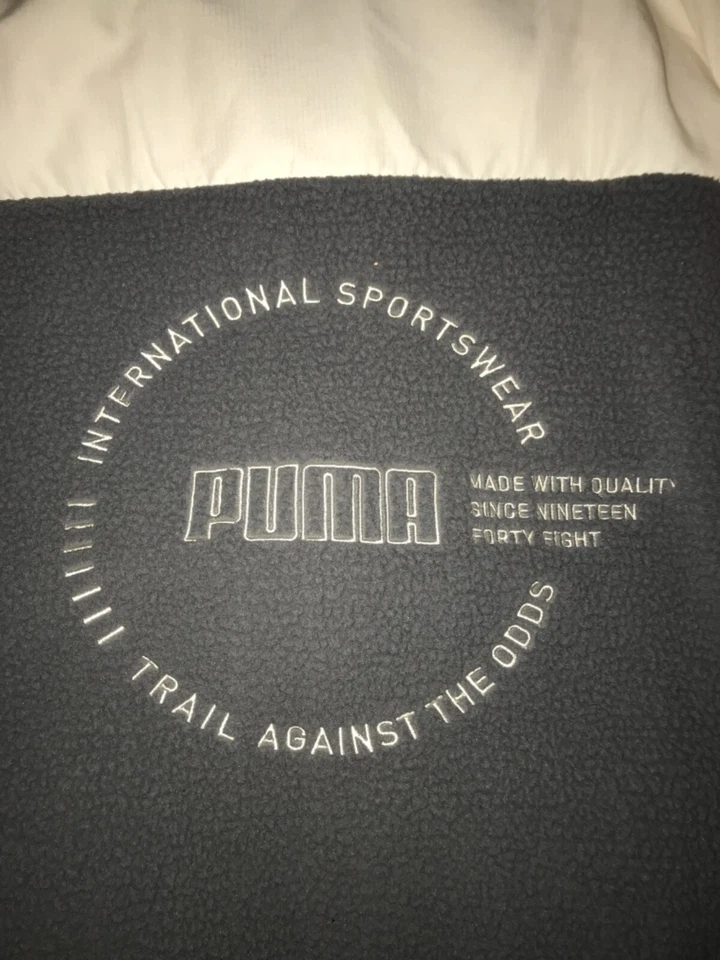 PUMA Puma XTG Trail Woven FZ Jacket White Gray Orange 596731 37 Men's Size M - Image 3 of 4