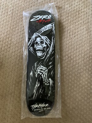 signed 2005 Zero Chris Cole SOTY skateboard deck in shrink wrap