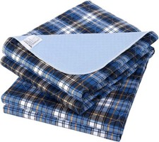 Non-Slip Bed Pads for Incontinence Washable 36" x 34" 2 PackWaterproof Bed