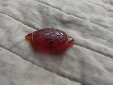 Antique Carved Vintage Bakelite TURTLE Button.