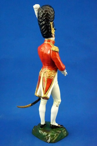 Capodimonte Italy Porcelain figurine napoleonic soldier Scots Guards 1800 19th - Picture 6 of 24