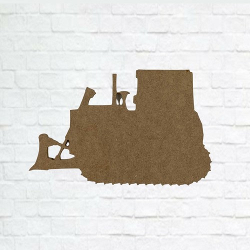 Bulldozer, recorte de madera sin terminar - Imagen 2 de 3