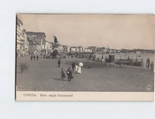 Postcard Riva degli Schiavoni Venice Italy