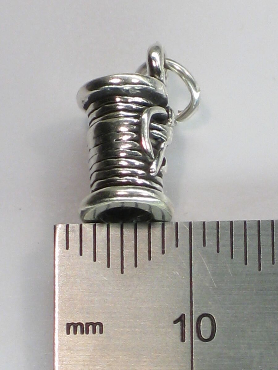 Cotton Reel sterling silver charm .925 x 1 Spool of thread charms
