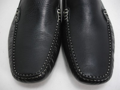 RON WHITE LEATHER LOAFERS DRIVING SHOES 11.5 M RON WHITE BLACK LEATHER SLIP ON LOAFERS DRIVING SHOES MEN main image 4