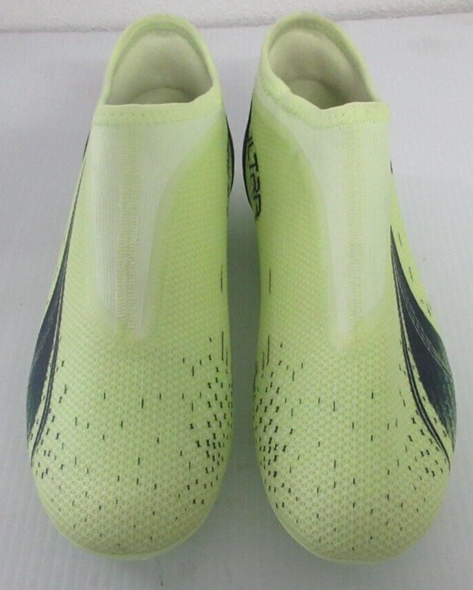 Puma Ultra Grip Control Laceless Neon Green Soccer Cleats Youth Shoes