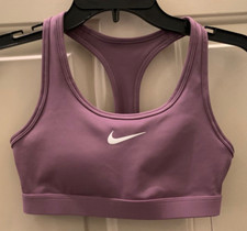 NWT Nike Dri-FIT Swoosh Women's XS Medium Support Violet Dust Sports Bra DX6821