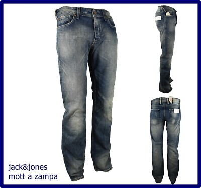 jeans jack jones uomo pantaloni bootcut a zampa svasati scampanati
