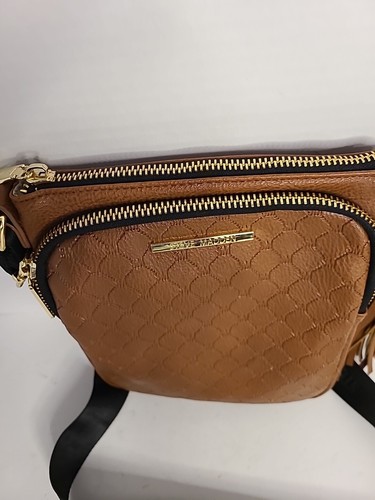 Steve Madden Brown Quilted Crossbody Purse Card Casse , Tassel - Picture 8 of 8