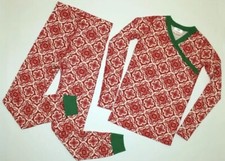 HANNA ANDERSSON Pajamas Set Christmas Holiday Organic Cotton Size 3T GUC