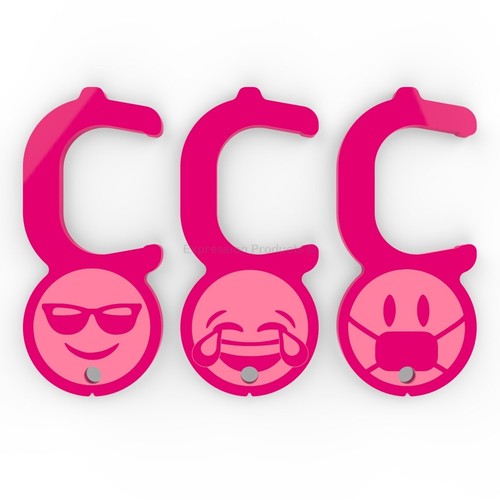 x3 Apriporta Emoji Senza Contatto No Touch - Foto 8 di 10