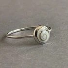 Shiva Shell 925 Sterling Silver Handmade Ring Father's Day Gift Jewelry SP-745