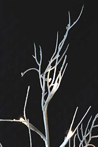 Grande Iluminación Blanco Rama Árbol 60cm Decoración de Navidad 24 LED Efecto Nieve - Imagen 8 de 12