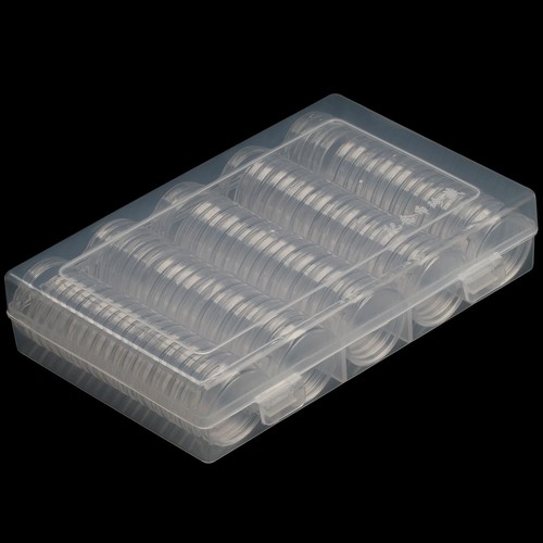 100st Münzkapseln Kapseln Caps 30mm für 2 Euro Münzen Coin mit Box - Bild 14 von 21