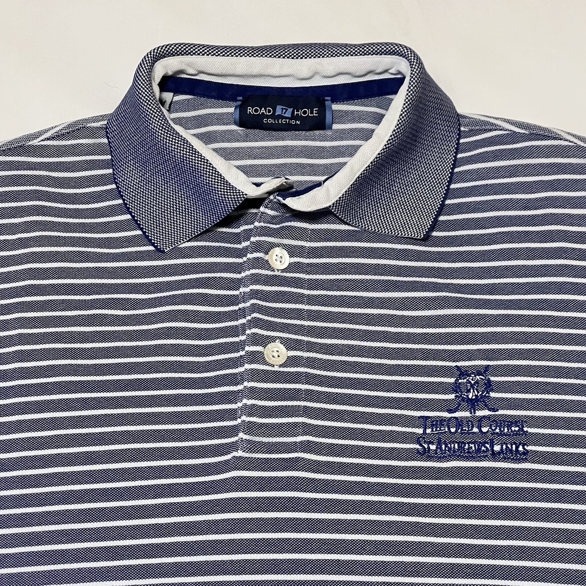【The Old Course】   ポロシャツ 青M The Old Course St Andrews Link Polo Shirt Mens Medium Blue
