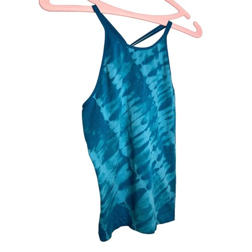 All in Motion Girls Tie-Dye Athletic Moisture Wicking Blue Tank Top Sz. L - Picture 2 of 5