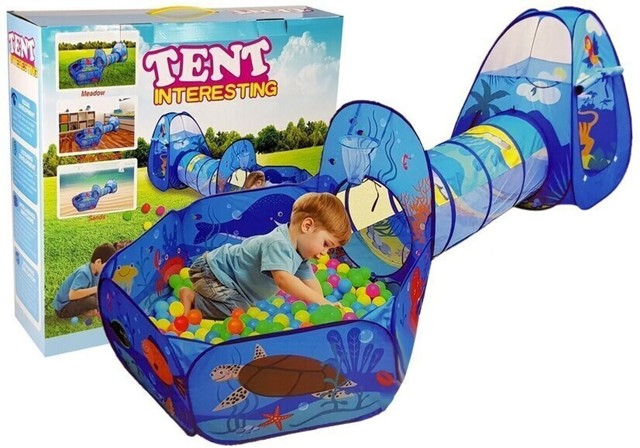 Tunnel Zelt Trocken Pool 100 Stück Bälle Korb Tunnel Zelt Trocken Pool 100 Stück Bälle Korb