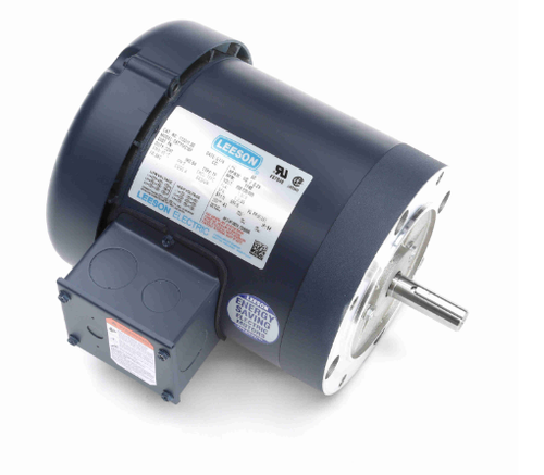 Leeson AC Motor 113311.00 1/3 HP 1140 RPM 3PH 208-230/460V 56C FRAME - FOOTLESS - Picture 1 of 9