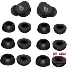 Foam Eartips Compatible with Beats Solo Buds 3 Sizes S/M/L Black - Memory Foam