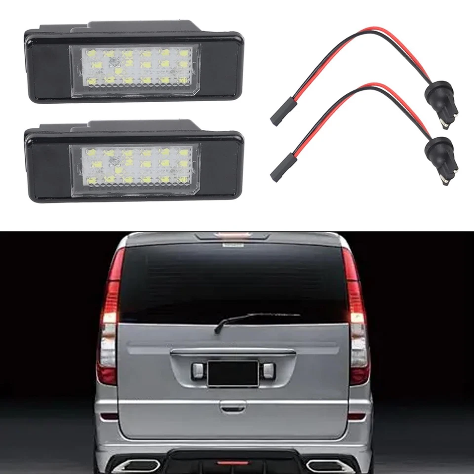 Useful License Plate Light For Mercedes Sprinter W906/Vito W639 LED Xenon White - Image 2 of 4