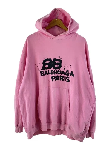 Felpa con cappuccio BALENCIAGA rosa XXS usata