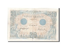 [#208809] Banknote, France, 20 Francs, 20 F 1905-1913   Bleu  , 1912, 1912-06-21