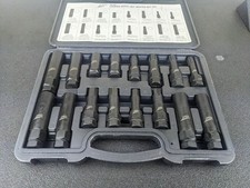 #bm649 ATD 16pc Locking Wheel Lug Nut Master Key Socket Set 3065