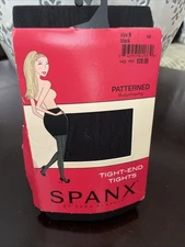 NEW Spanx Tights Bodyshaping Tight-End Patterned Black Sizes B casual style
