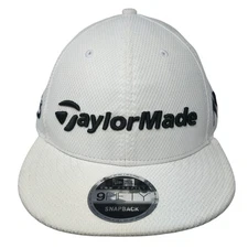 TaylorMade TP5 Snapback Hat White One Size Flat Brim New Era 9Fifty