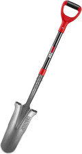 Drain Spade, Digging Garden Shovel with Fiberglass Handle for Digging,Gardening,
