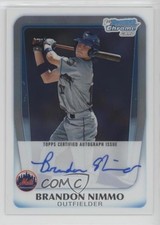 2011 Bowman Draft Chrome Prospects Auto Brandon Nimmo #BCAP-BN Auto 0g4