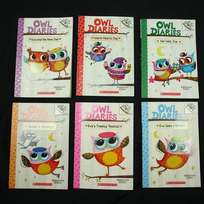 Owl Diaries Paperback Book Lot of 6 Rebecca Elliott