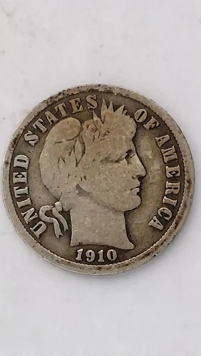 1910-P United States Barber Head Dime (#2)
