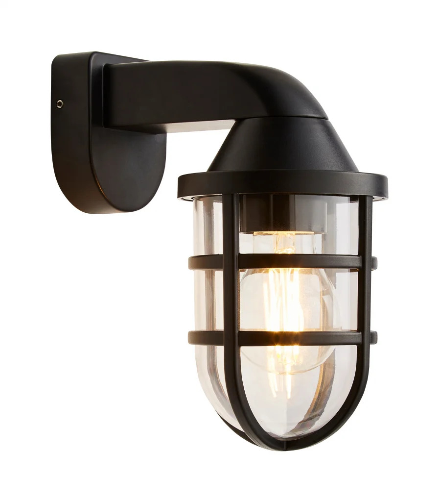 Outdoor Light Black Jura Wall IP44 Coast CZ-35742-BLK