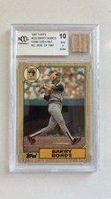 Topps 1987 Barry Bonds #320 Game-Used Bat BCCG 10 Pirates Card
