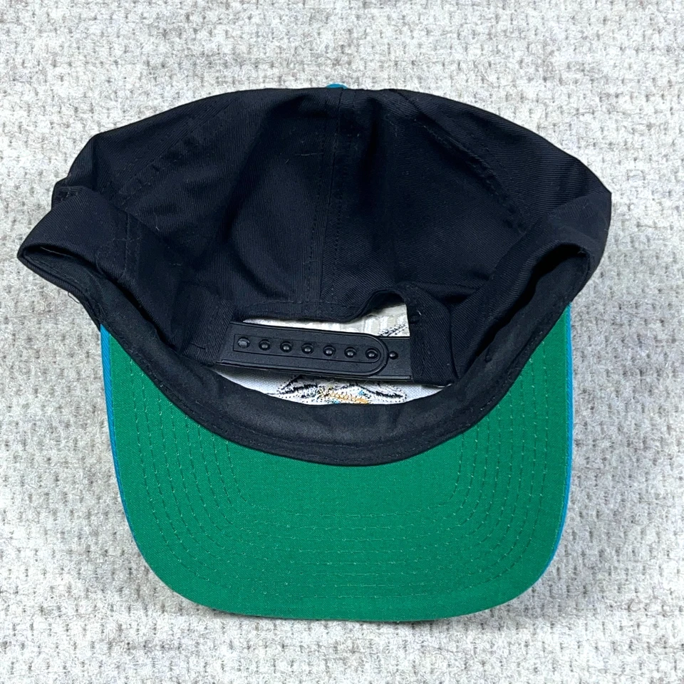 De colección San Jose Sharks Sombrero Gorra Snapback Negro Teal Bar Años 90 NHL Hockey Adulto Foto 4 de 4