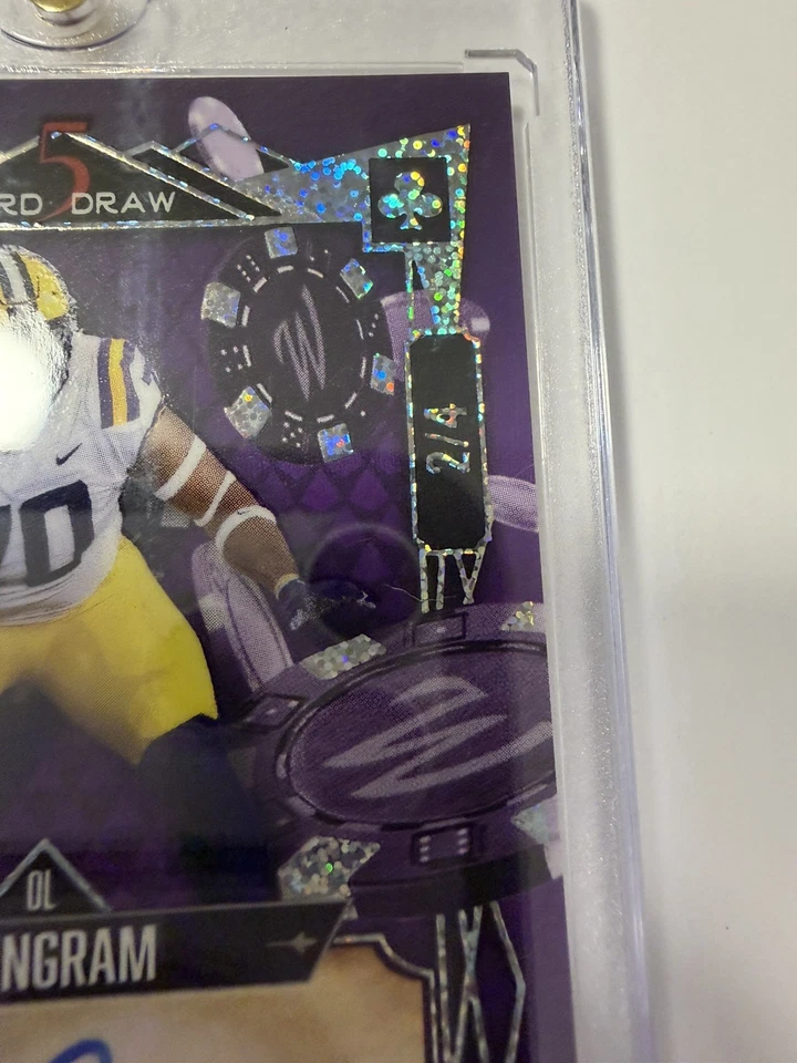 5 Card Draw Wild Card Ed Ingram Auto #2/4 - Image 3 of 3