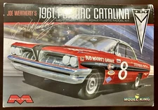 Moebius 1221 Joe Weatherly’s ‘61 Pontiac Catalina 1/25 Model Kit SEALED CONTENTS