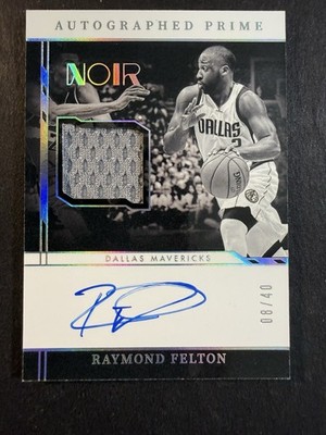 2021-22 Panini Noir Auto Prime Color 08/40 Raymond Felton #APB-RFE Auto