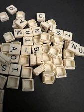 Scrabble Travel Folio Game Replacement Pieces Snap Letter Tiles 2001