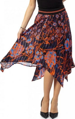 Desigual Women's Skirt Floral Multicolour Flare Elastic Waist S 20SWFW08 - Bild 1 von 4