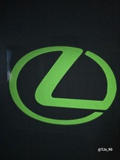 Glow In The Dark - Emblem Overlay Fits Lexus Front Logo - Precision Cut Decal Glow In The Dark - Emblem Overlay Fits Lexus Front Logo - Precision Cut Decal