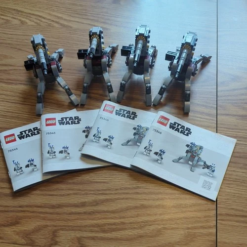 Lego Star Wars 501st Clone Troopers Battle Pack 75345 x4 - NO MINIFIGURES