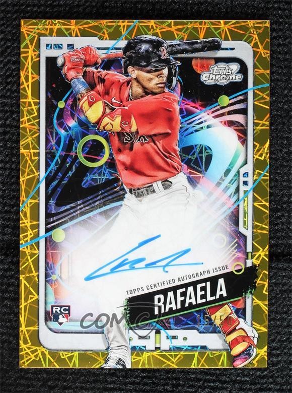 2024 Topps Cosmic Chrome /50 Ceddanne Rafaela #CCA-CR Rookie Auto RC 1v3