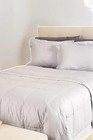 Northern Nights Shadow Dot Cotton 650FP Down Blanket Set White