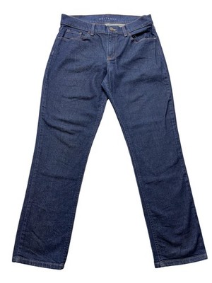 Mott & Bow Boyfriend Jeans Womens 27x28 Blue Dark Wash Mid Rise Relaxed