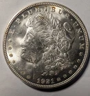 1921 $1 Morgan Silver Dollar BU