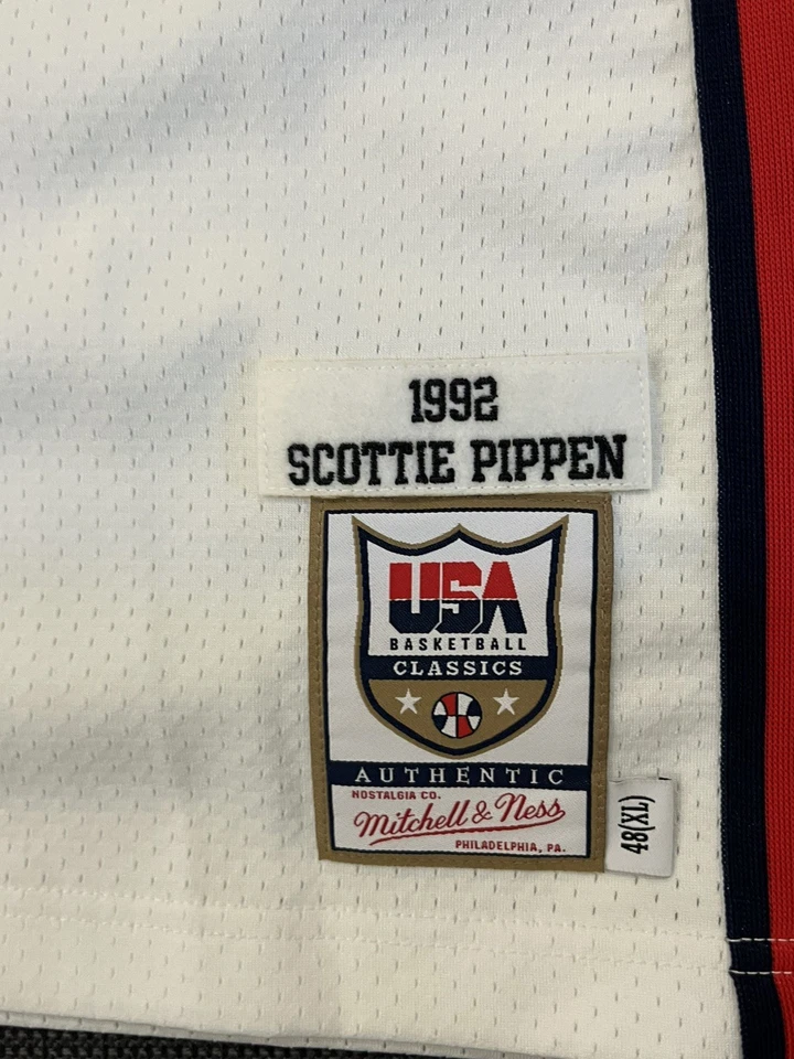 Mitchell&Ness Authentic USA Basketball Scottie Pippen 92Dream Team Jersey SizeXL - Image 4 of 4