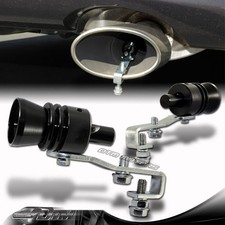 1 X Turbo Sound Black Fake Blowoff Bov Simulator Exhaust Muffler Pipe Whistle L
