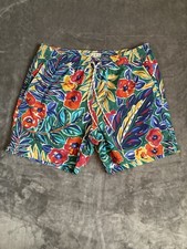 J. Crew Swimming Trunks Floral Print Above Knee Sz Medium 6  Inseam Mens Trunks
